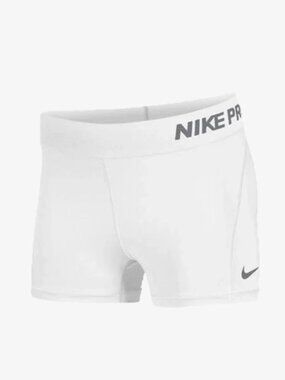 Women's Nike Pro Short - White and Gray - Large - NWT!